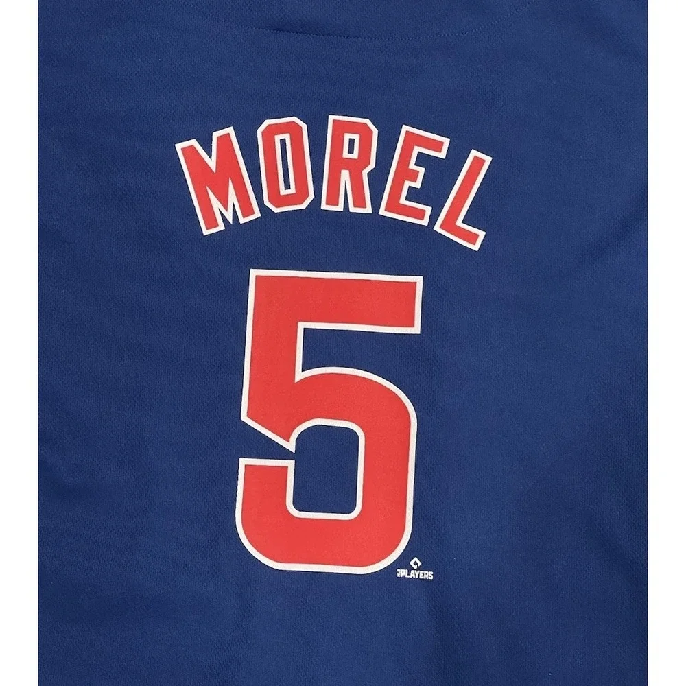 Chicago Cubs Christopher‎ Morel #5 Navy Blue Jersey Youth Large 12/14 MLB